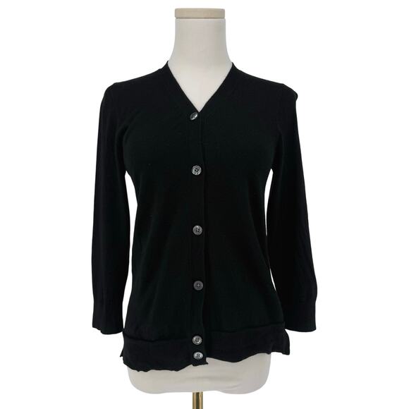 Marc Jacobs Black Cashmere Silk Blend Cardigan Sweater Women’s S Y2K Designer - Picture 1 of 6